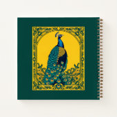Art Nouveau Peacock Notitieboek (Achterkant)