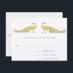 Art Nouveau Peacock Parade-reactiekaart RSVP Kaartje<br><div class="desc">zie meer producten van pauw-vogels meer vogelproducten Peacock Wedding Invitations Paisley Peacock Colors of Fuchsia en Limoen Paisley Wedding Invitation - Paisley Peacock Colors Wedding Invitations, RSVP, Save the Date and Direction of Reception Cards. RSVP & Place Cards RSVP & Place Cards Bird Weddings and Special Occasions Birds Wedding Invitations...</div>