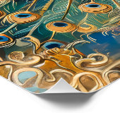 Art Nouveau Peacock Perfect Poster (Hoek)