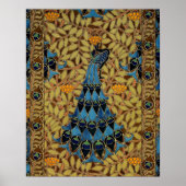 Art Nouveau Peacock Poster (Voorkant)