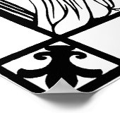 Art Nouveau Peacock Poster - The Kiss (Hoek)