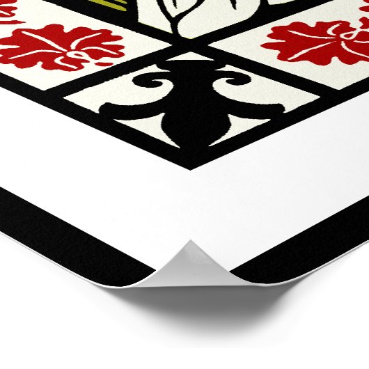 Art Nouveau Peacock Poster van Will H. Bradley (Hoek)