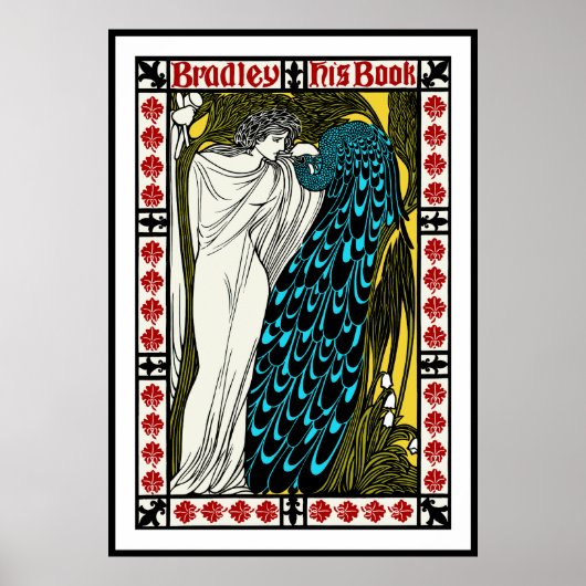 Art Nouveau Peacock Poster van Will H. Bradley (Voorkant)