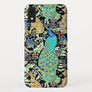 Art Nouveau Peacock Print, Turquoise & Neutrals Case-Mate iPhone Case