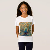 Art Nouveau Peacock T-shirt (Voorkant volledig)