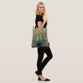 Art Nouveau Peacock Tote Bag (Op model)