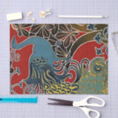 "Art Nouveau Peacock" van Gisbert Combaz Tissuepapier (Craft)