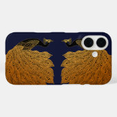 Art Nouveau Peacock Will Bradley Case-Mate iPhone Case (Achterkant (horizontaal))