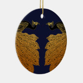 Art Nouveau Peacock Will Bradley Keramisch Ornament (Rechts)