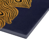 Art Nouveau Peacock Will Bradley Snijplank (Hoek)