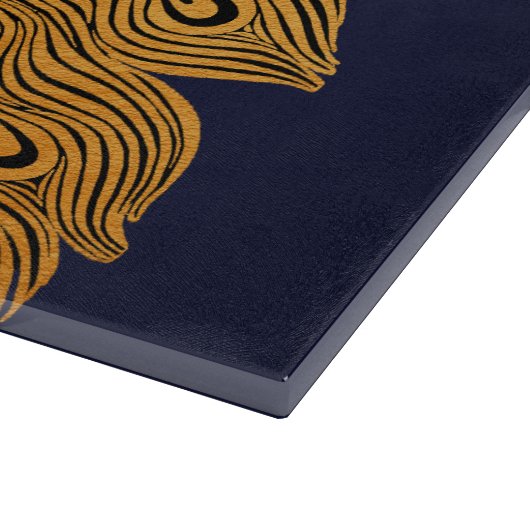 Art Nouveau Peacock Will Bradley Snijplank (Hoek)