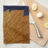 Art Nouveau Peacock Will Bradley Theedoek (Quarter Fold)