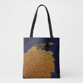 Art Nouveau Peacock Will Bradley Tote Bag (Voorkant)