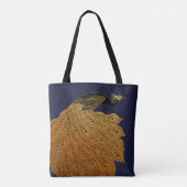 Art Nouveau Peacock Will Bradley Tote Bag (Achterkant)