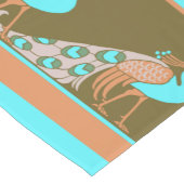 Art Nouveau Peacocks 14-inch X 72-inch tabeluitvoe Korte Tafelloper (Hoek)