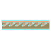 Art Nouveau Peacocks 14-inch X 72-inch tabeluitvoe Korte Tafelloper (Horizontaal)