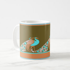 Art Nouveau Peacocks Coffee Mok