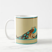 Art Nouveau Peacocks Coffee Mok (Links)