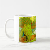 Art Nouveau Peacocks en Swans Koffiemok (Links)