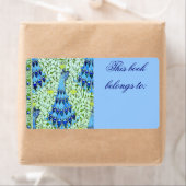 Art Nouveau Peacocks Etiket (Insitu)