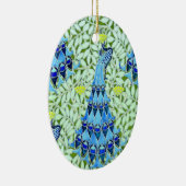 Art Nouveau Peacocks Keramisch Ornament (Rechts)