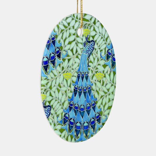 Art Nouveau Peacocks Keramisch Ornament (Rechts)