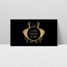 Art Nouveau Peacocks Logo Goud/Zwart