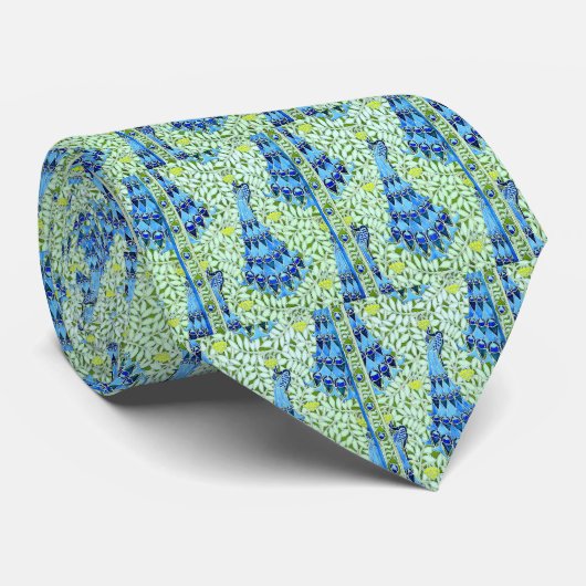 Art Nouveau Peacocks Stropdas (Opgerold)