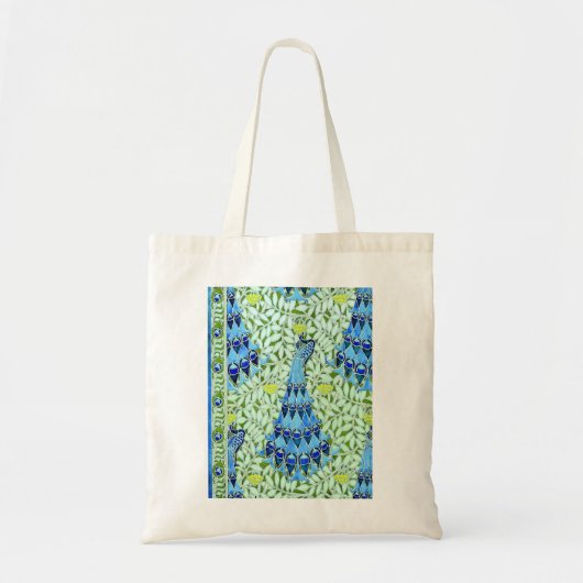 Art Nouveau Peacocks Tote Bag (Voorkant)