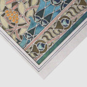 Art Nouveau Peacocks Vis & Zeewier Tissuepapier (Detail)
