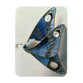 Art Nouveau pendant in de vorm van een vlinder, c. Magneet (Verticaal)