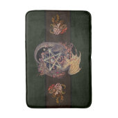 Art Nouveau Pentacle Dragon Badmat (Voorkant Verticaal)