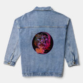 Art Nouveau pentacle dragon Denim Jacket (Achterkant)