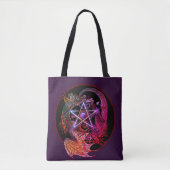 Art Nouveau Pentacle Dragon Tote Bag (Voorkant)
