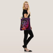 Art Nouveau Pentacle Dragon Tote Bag (Op model)