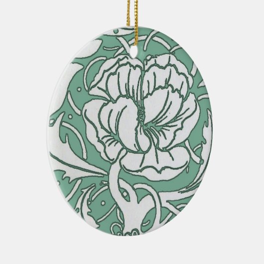 Art Nouveau Peony Ornament (Rechts)