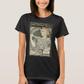 Art Nouveau Perfume Ad by Alphonse Mucha T-shirt (Voorkant)
