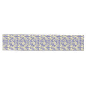 Art Nouveau Periwinkle & Ivory Tulip Table Runner Medium Tafelloper (Horizontaal)