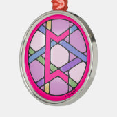 Art Nouveau Perthro Rune van Karma Metalen Ornament (Links)