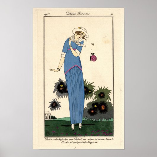 Art Nouveau Petite robe de Jardin Poster (Voorkant)