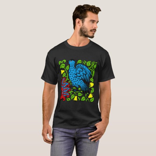 Art Nouveau Pheasant De Morgan T-shirt (Voorkant volledig)