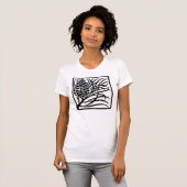 Art Nouveau pijnappel T-shirt (Voorkant volledig)