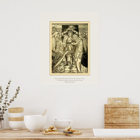 Art Nouveau Pilgrim's Progress ~ Fine Art Poster (Keuken)