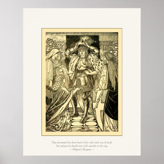 Art Nouveau Pilgrim's Progress ~  Fine Art Poster (Voorkant)