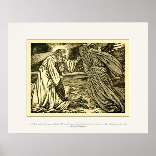 Art Nouveau Pilgrim's Progress ~ Vintage Fine Art Poster (Voorkant)