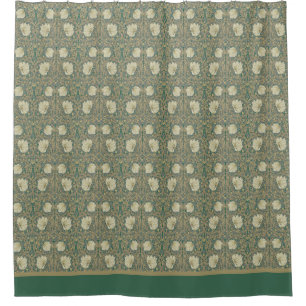 Art Nouveau Pimpernel bloemen Douchegordijn