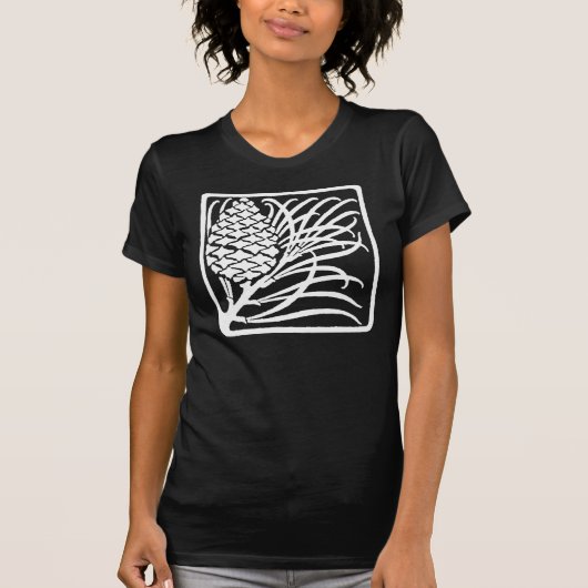 Art Nouveau Pine Cone T-shirt (Voorkant)