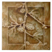 Art Nouveau Pine Conproduction Tegeltje (Voorkant)