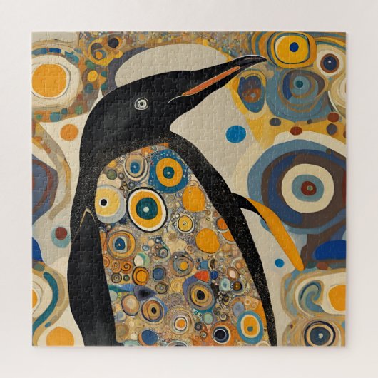 Art Nouveau Pinguïn Legpuzzel (Verticaal)