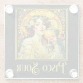 Art Nouveau Pisco Sour Glazen Onderzetter (Achterkant)